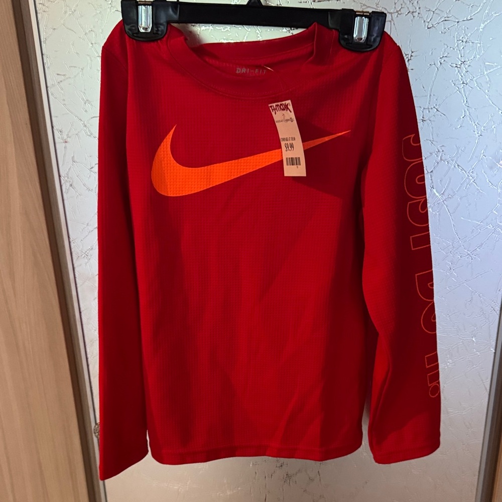 Nike Kids dark orange Long Sleeve Shirt